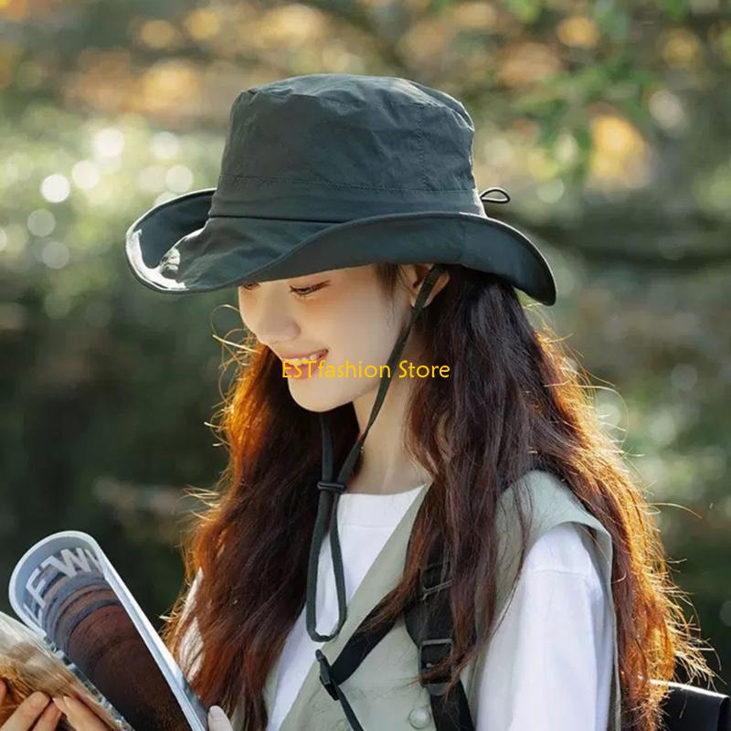 Packable Hat Nylon - Y5GC 通気性 収納可能 サンハット 調節可能 ユニセックス