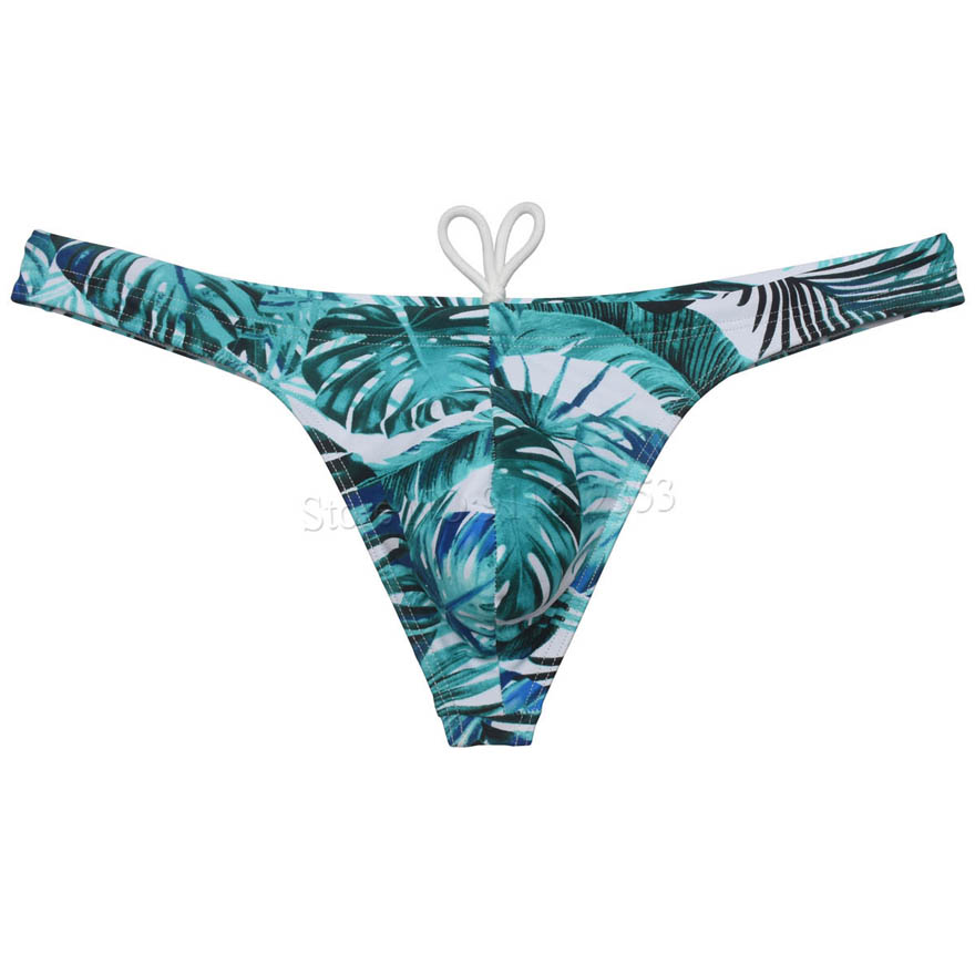メンズセクシー水着Tバックミニトング、内側ドローストリング付 - Swim Trunk Quick Dry のレビューと価格