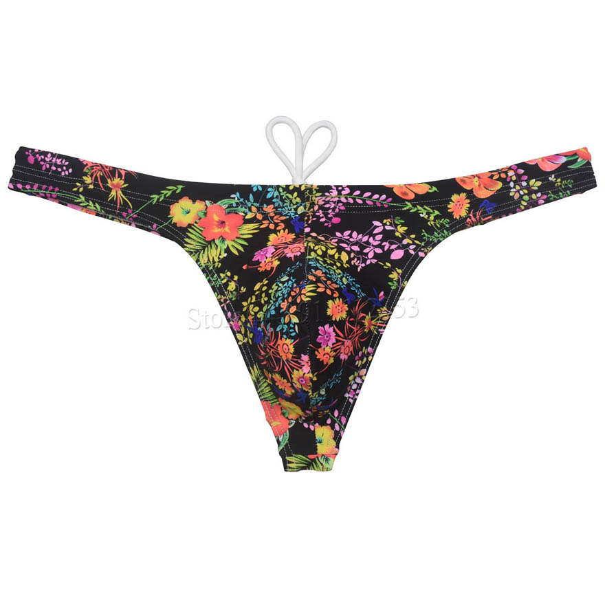 メンズセクシー水着Tバックミニトング、内側ドローストリング付 - Swim Trunk Quick Dry のレビューと価格