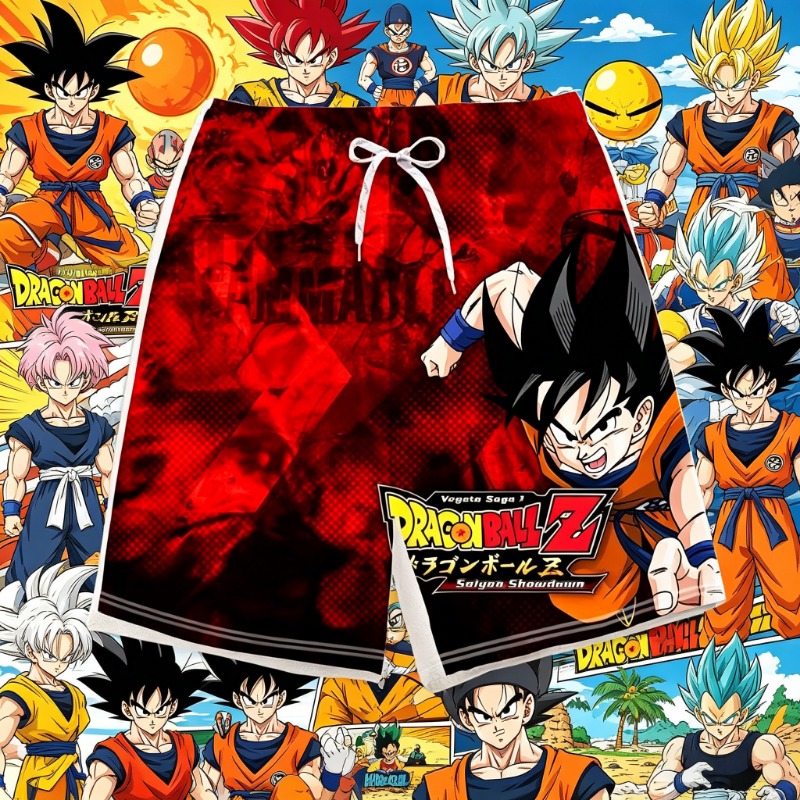 2026年トレンドドラゴンボールプリント子供用ショートパンツ - Swim Trunk Quick Dry のレビューと価格